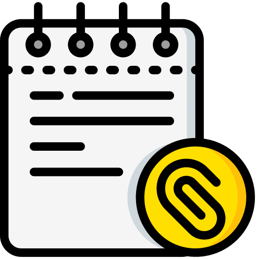 Notes note school material post it icon
