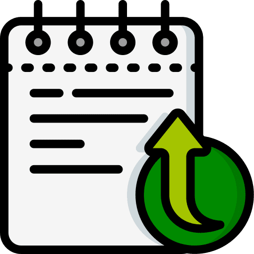 Notepad notes file register icon