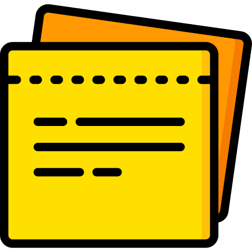 Sticky notes miscellaneous paper text icon