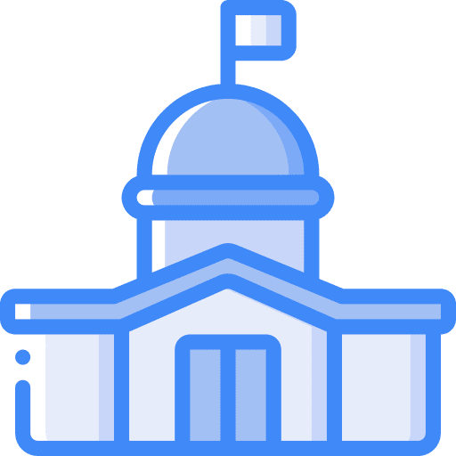 Building town office official icon