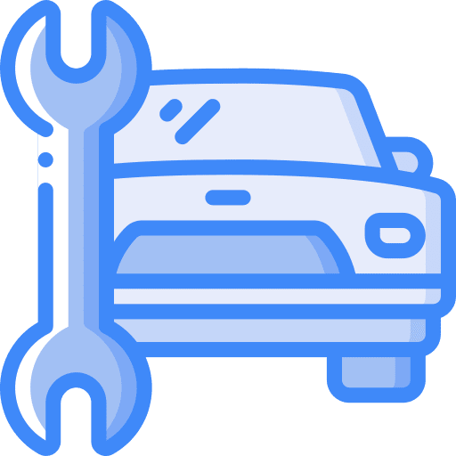 Car repair vehicle transportation icon