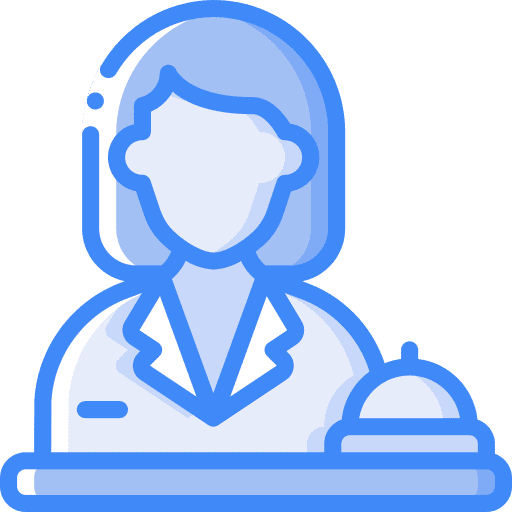 Receptionist people user receptionist icon