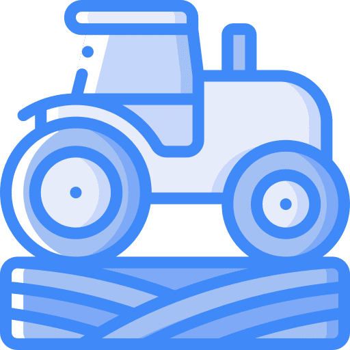 Tractor farm mud field icon
