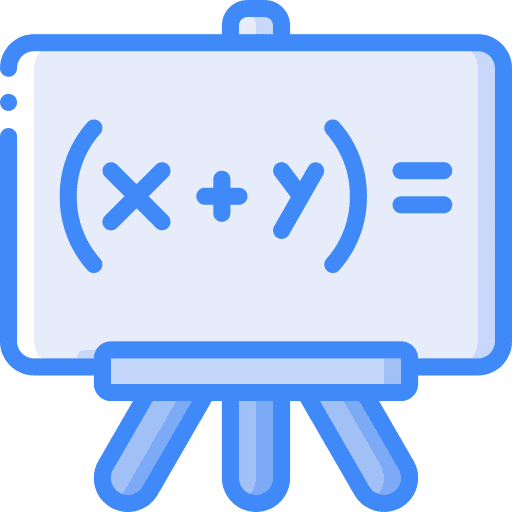 Whiteboard algebra maths board icon