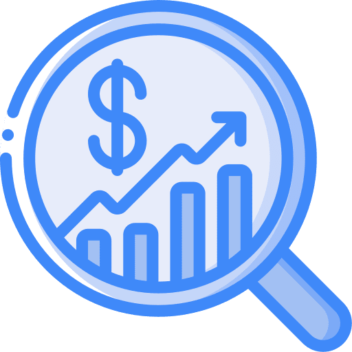 Economics market money stocks icon