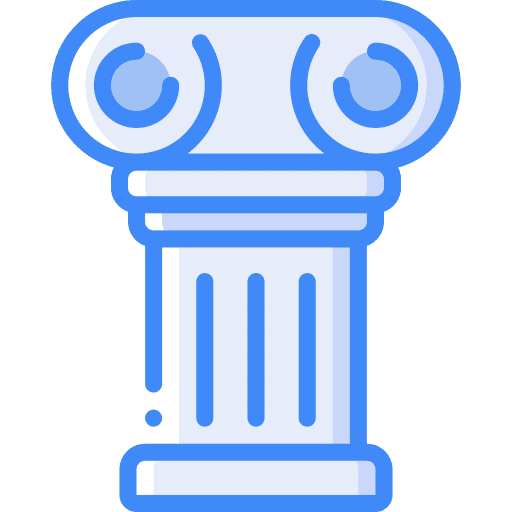 Pillar column artistic pillar icon