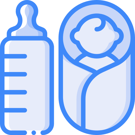 Baby bottle baby feeding bottle icon