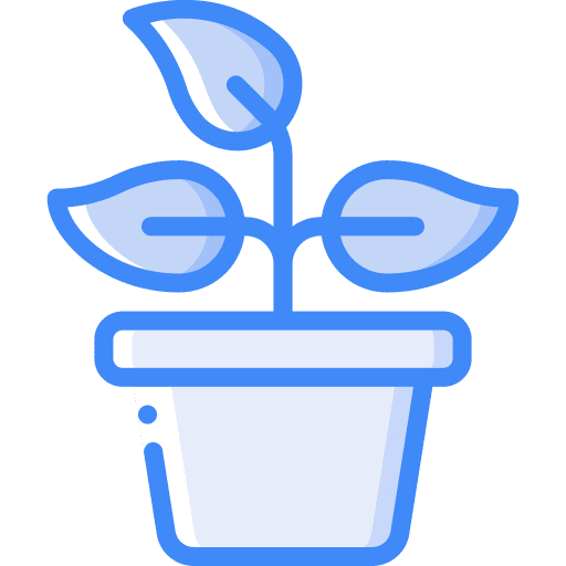 Plant grow pot plant icon