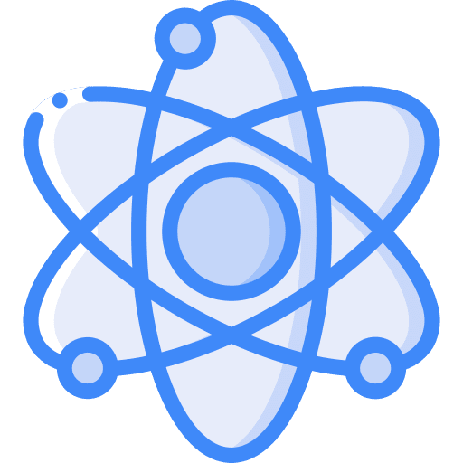 Atom electron atom nuclear icon