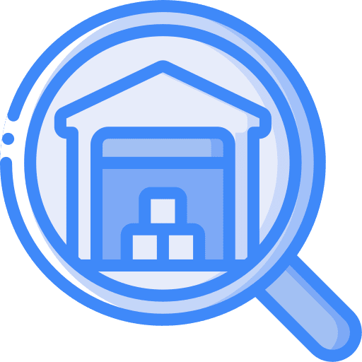 Warehouse building warehouse shipping and delivery icon