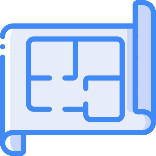 Blueprint document blueprint house plan icon