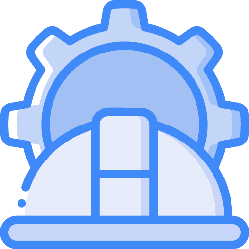 Helmet hat security engineer icon