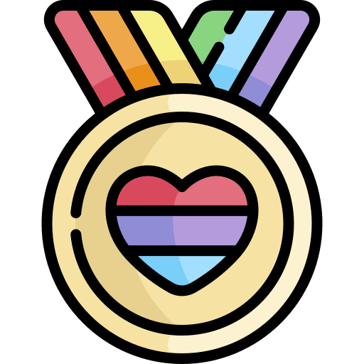 Badge homosexual pride badge icon Badge homosexual pride badge icon