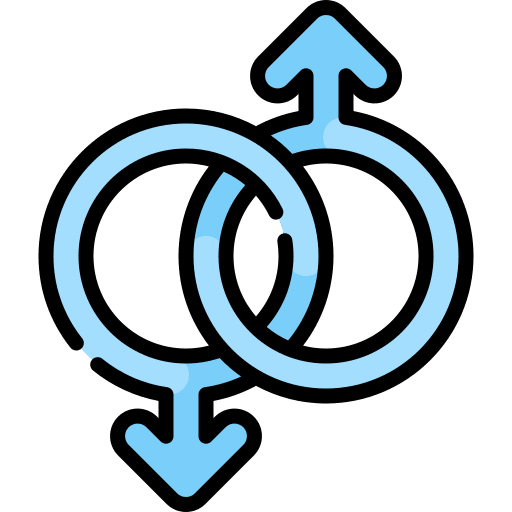 Gay sexual homosexual shapes and symbols icon