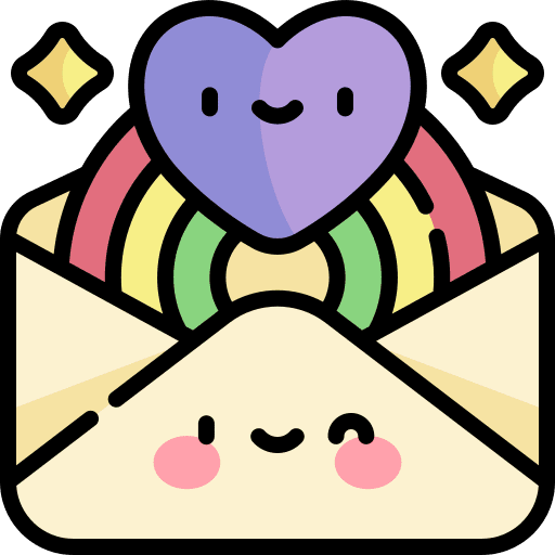Letter rainbow letter business icon