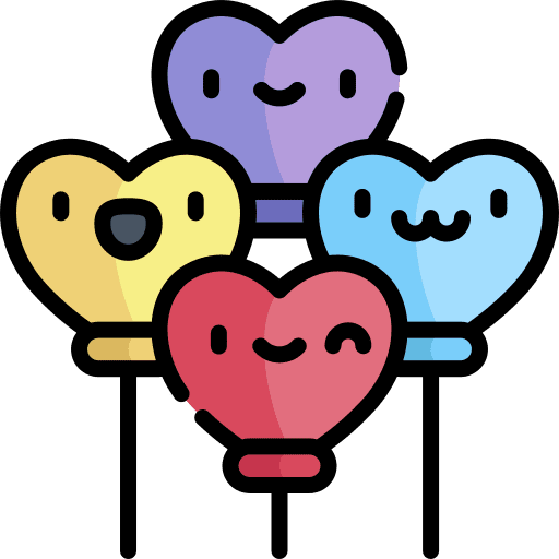 Balloons balloons love decoration icon Balloons balloons love decoration icon