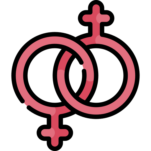 Lesbian shapes gender signs icon Lesbian shapes gender signs icon