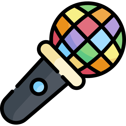 Microphone communications world pride day news report icon Microphone communications world pride day news report icon
