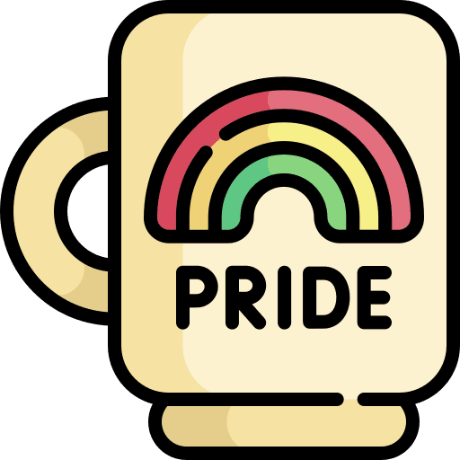 Mug food and restaurant cup lgbt icon Mug food and restaurant cup lgbt icon