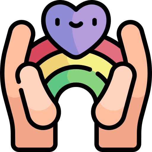 Rainbow hands hand pride icon Rainbow hands hand pride icon