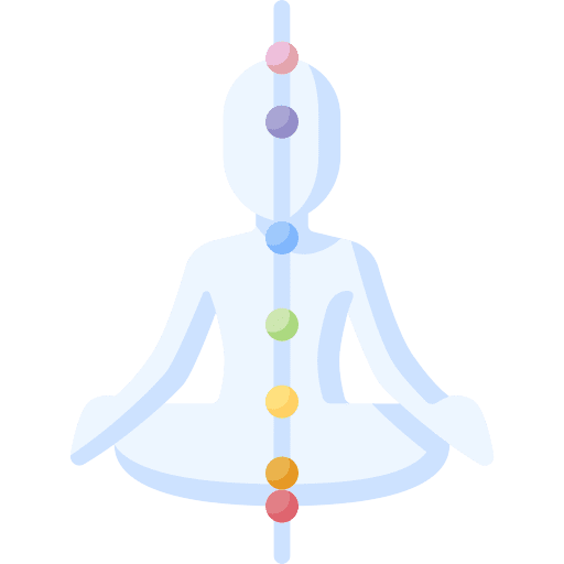 Chakras meditation wellness spirituality icon