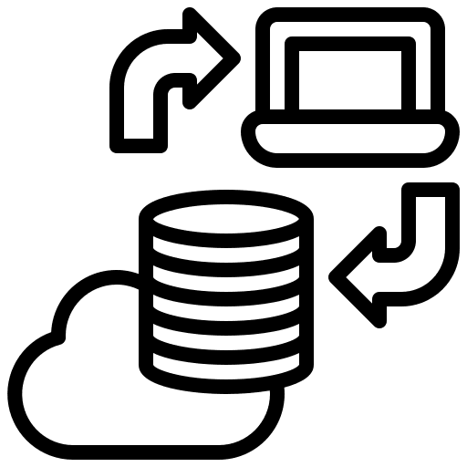 Data transfer backup data transfer cloud upload icon Data transfer backup data transfer cloud upload icon