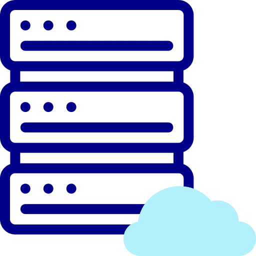Cloud server cloud web interface icon Cloud server cloud web interface icon