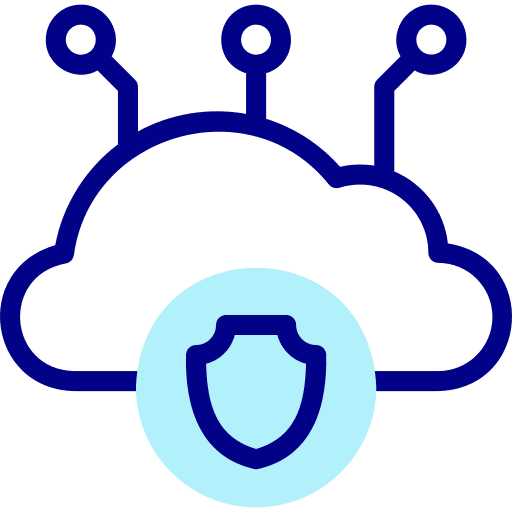 Cloud storage technology cloud storage security icon Cloud storage technology cloud storage security icon