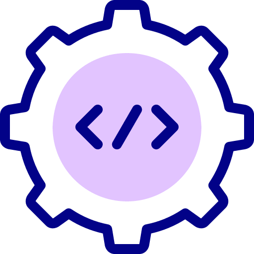 Coding coding setting gear icon