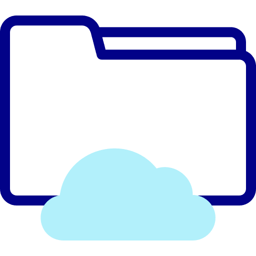 File server cloud storage file icon File server cloud storage file icon