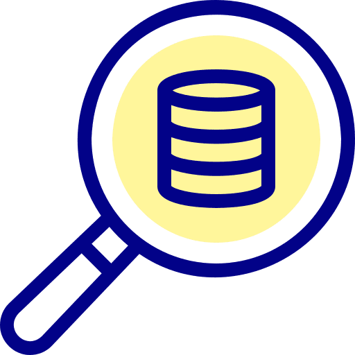 Magnifying glass search data networking magnifying glass icon