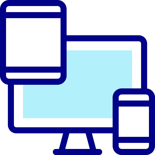 Responsive design seo and web widescreen sizes icon