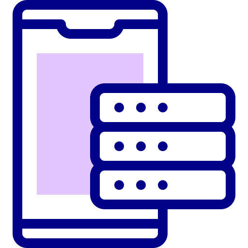 Smartphone network cloud internet icon Smartphone network cloud internet icon