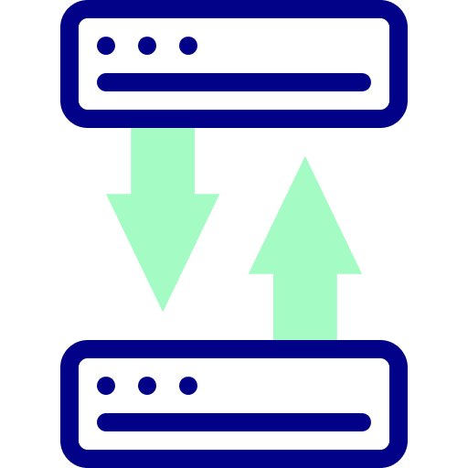 Connection configuration seo and web database icon Connection configuration seo and web database icon