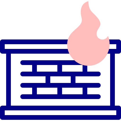 Firewall antivirus firewall fire icon Firewall antivirus firewall fire icon