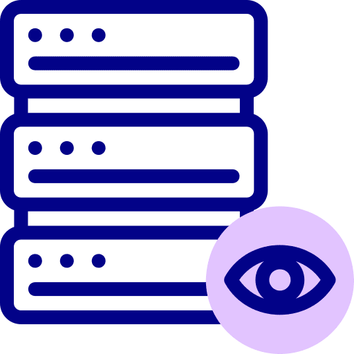 Server monitoring transparency server icon Server monitoring transparency server icon
