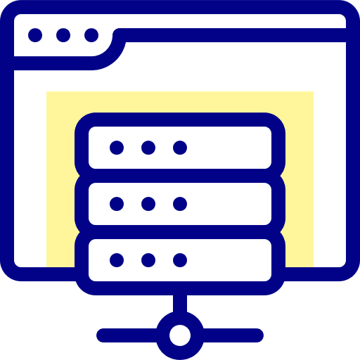 Server multimedia host sharing icon Server multimedia host sharing icon