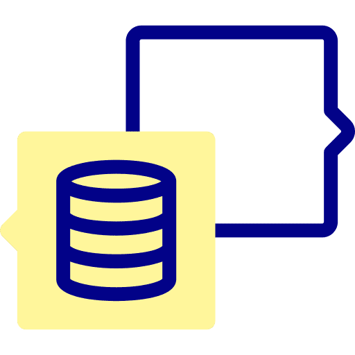 Chat server data chat icon Chat server data chat icon