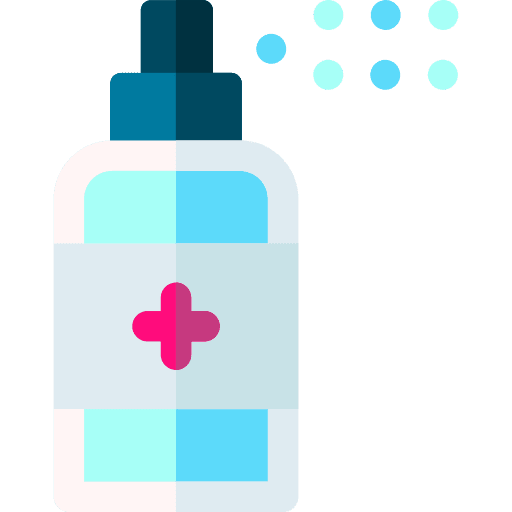 Desinfectant tools and utensils healthcare healthcare and medical icon