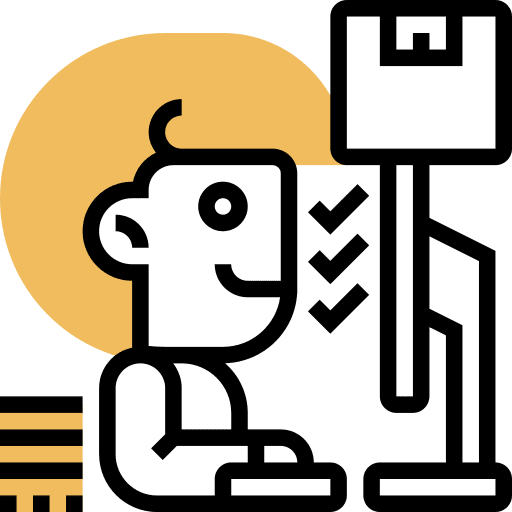 Monitoring operating system shipping and delivery system icon