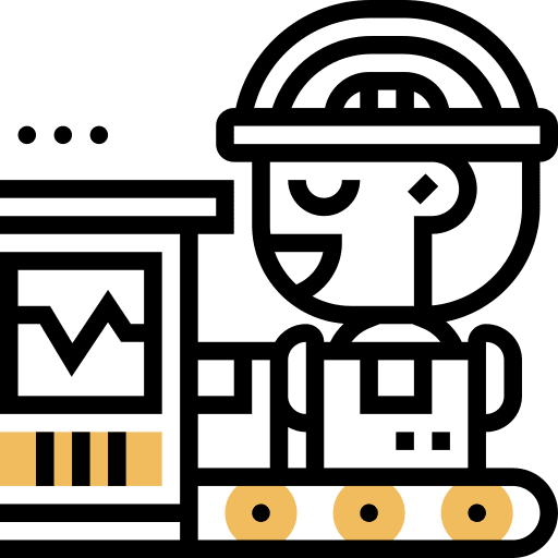 Production production conveyor belt packaging icon