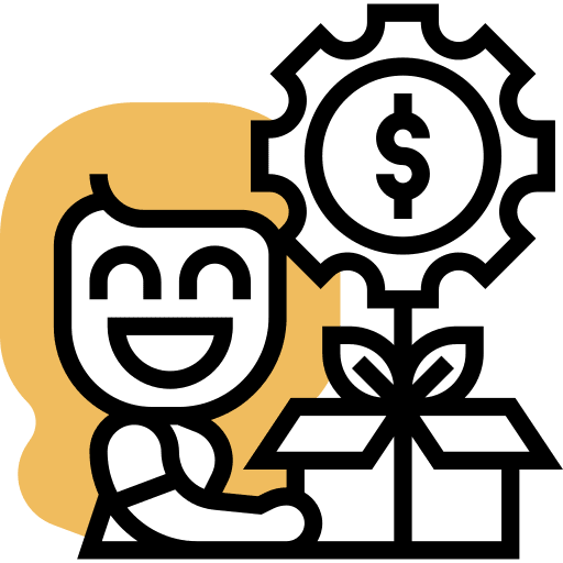 Growth business and finance order product icon Growth business and finance order product icon