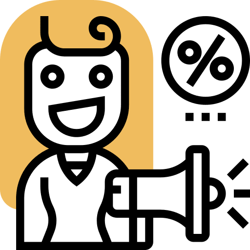 Sale speaker marketing discount icon Sale speaker marketing discount icon