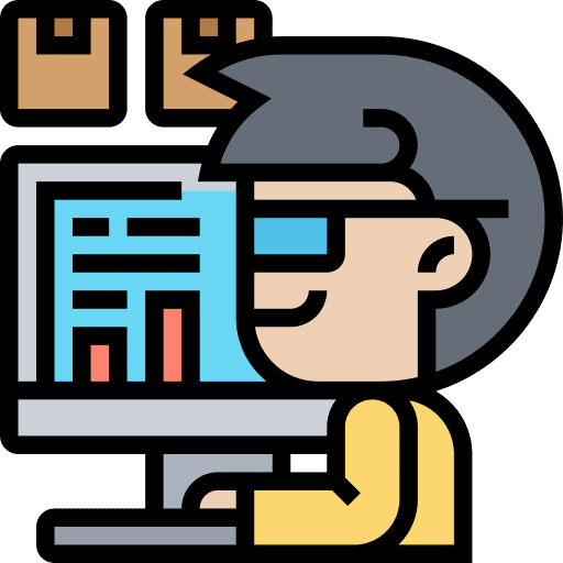 Data analysis software business and finance data analysis icon