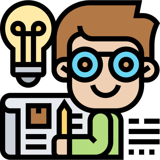 Design process marketing people job icon