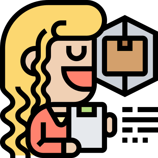 Product quality assurance quality control worker icon