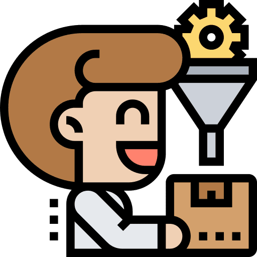Screening funnel discrimination analytics icon Screening funnel discrimination analytics icon