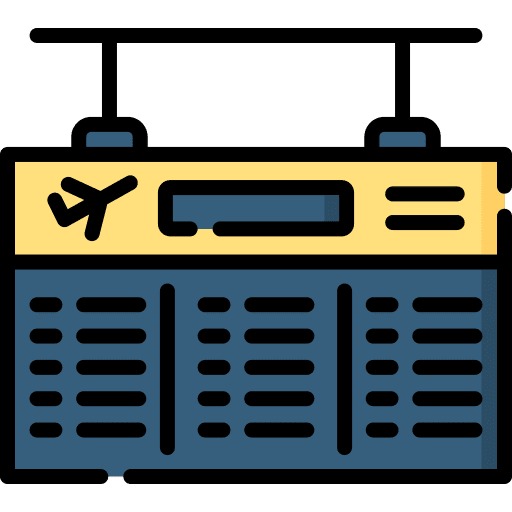 Flight information flight information board airport icon Flight information flight information board airport icon