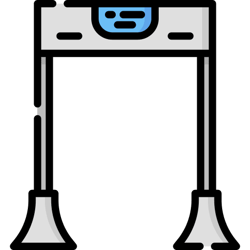 Metal detector metal detector security gate airport icon Metal detector metal detector security gate airport icon