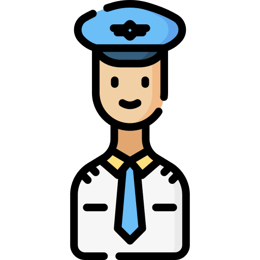 Pilot airplane flight professions and jobs icon Pilot airplane flight professions and jobs icon